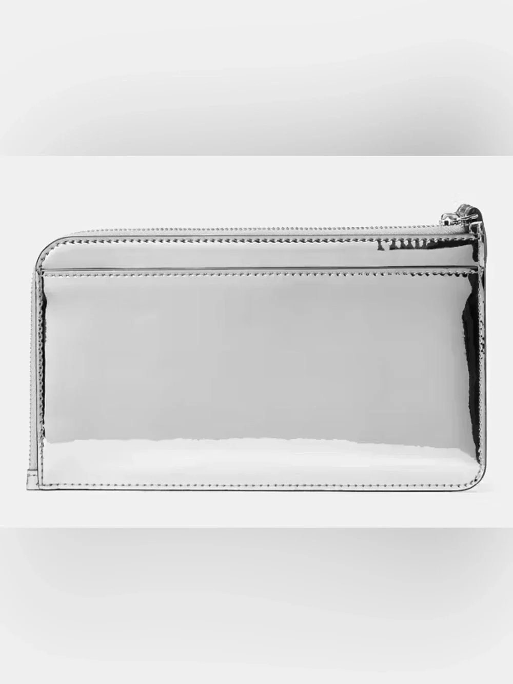 Kate Spade Lucy Mirror Metallic Medium L-Zip Wristlet
